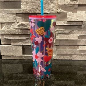 Starbucks Valentine Confetti Cold Cup (24 oz) ❤️
